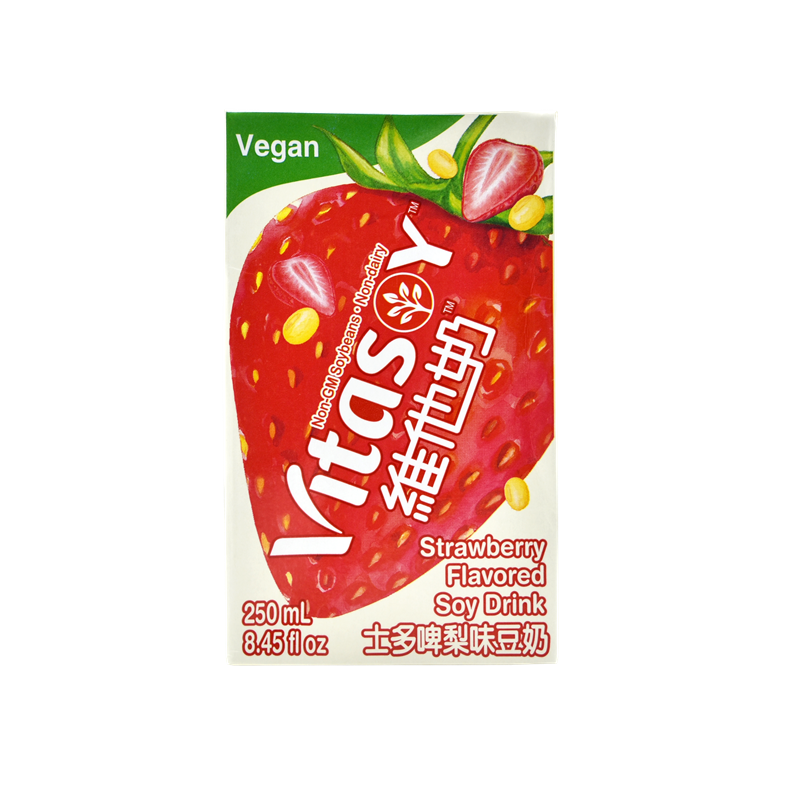 Vitasoy Strawberry Flavored Soy Drink